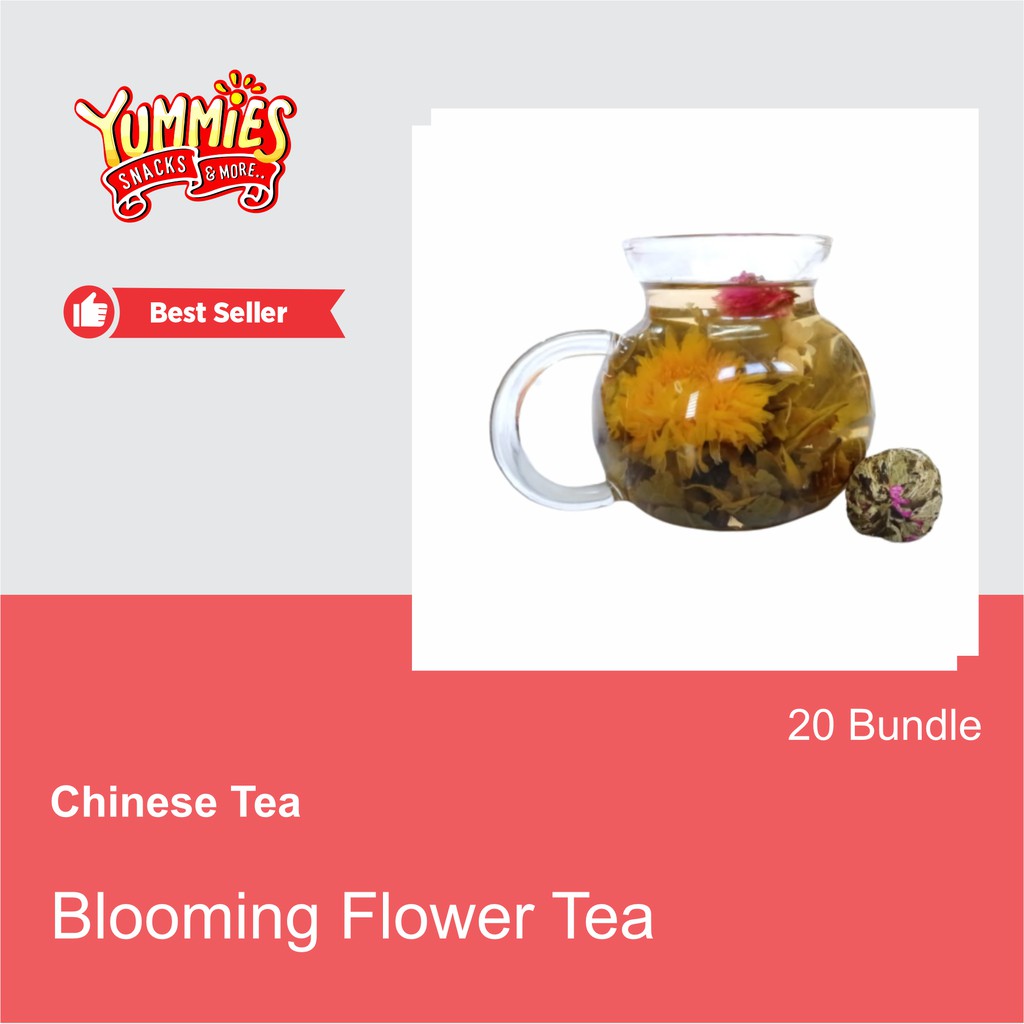 

Chinese Blooming Flower Tea Teh Bunga Mekar Cina Teh Artisan isi 20 pcs