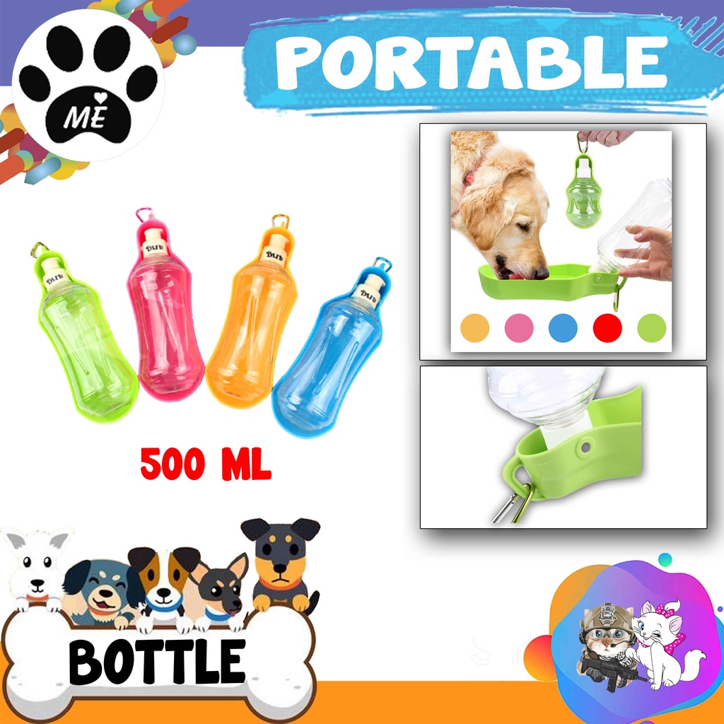 Pet Bottle &quot;PORTABLE TRAVEL&quot; Botol Minum Cat Dog