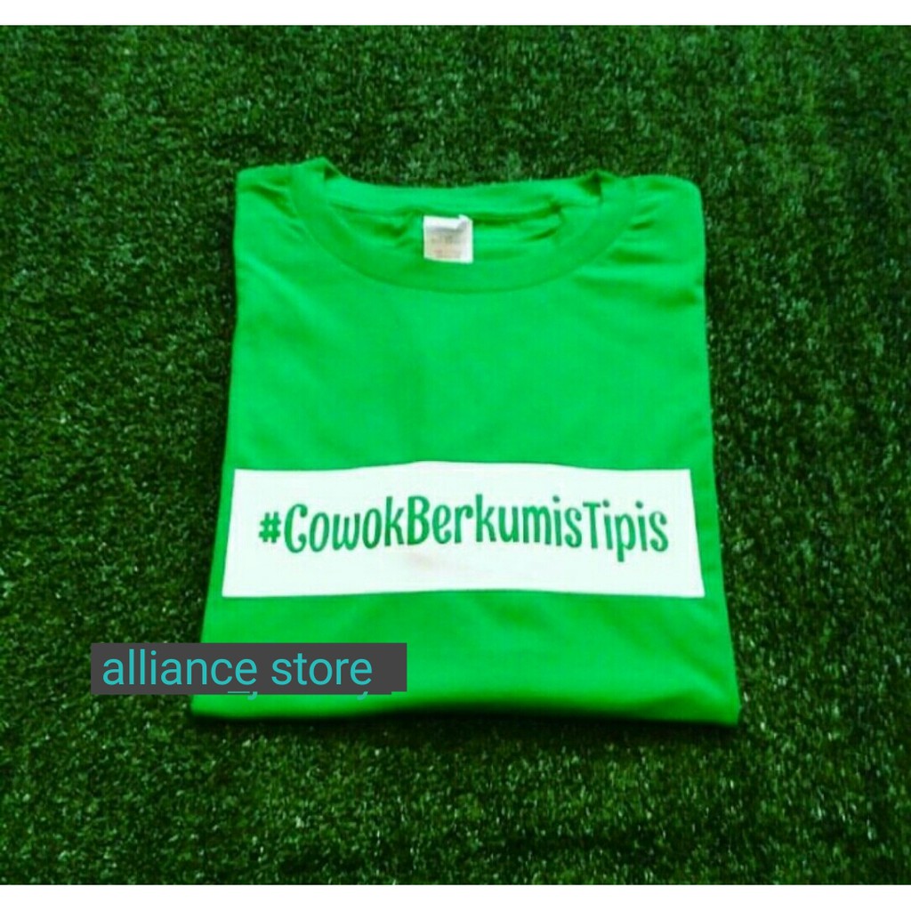 Kaos Baju Costum COWOK BERKUMIS TIPIS Combed 30s HIJAU Sablon Polyflex
