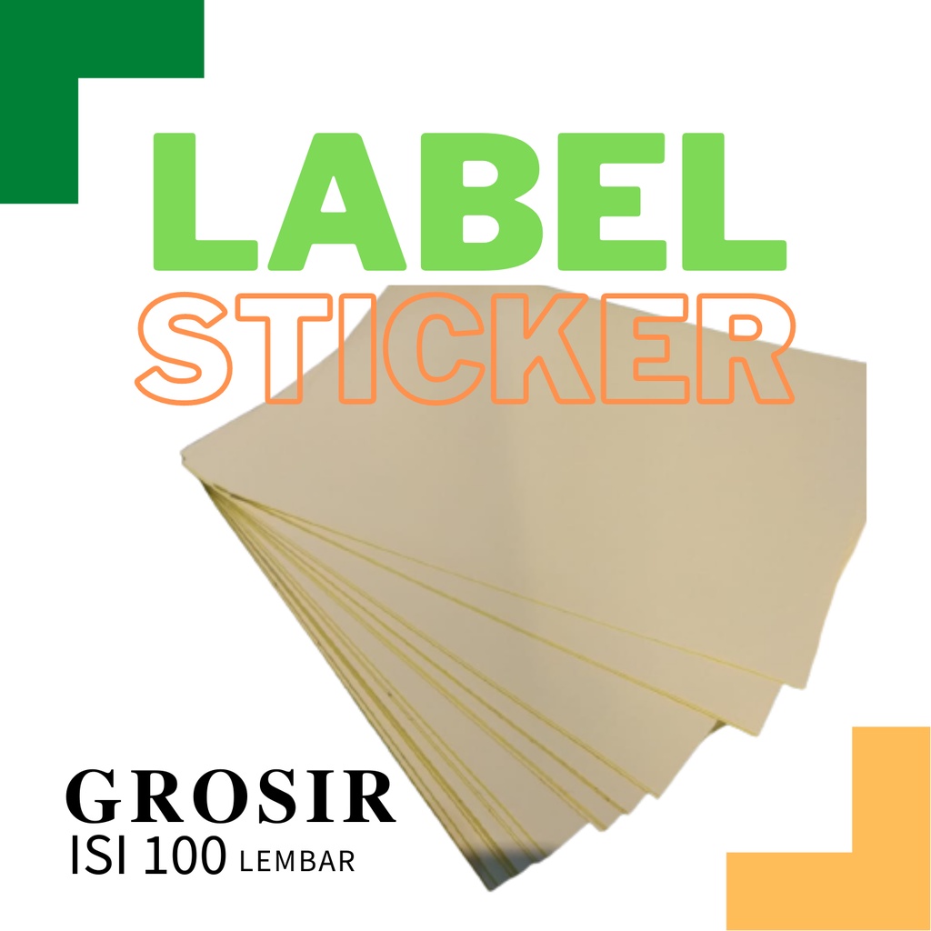 Sticker Kertas Label Sticker Cocok Untuk Printer Laser dan Printer Laser Bisa Untuk Alas Oles Racun Cicak