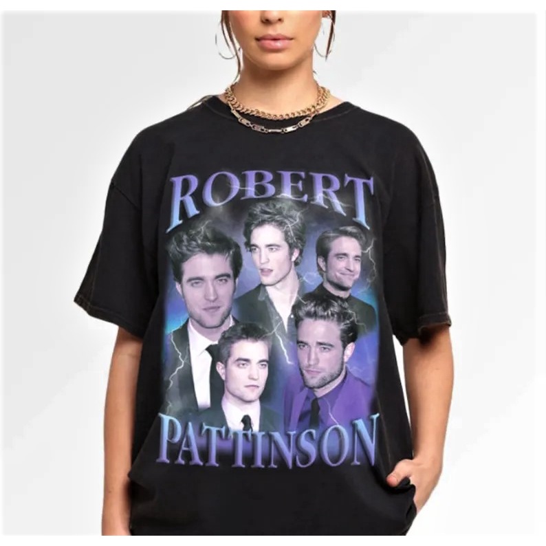 Kaos Premium Robert Pattinson Shirt,Edward Cullens Retro Casual Shirt,Vintage Inspired 90s Vintage