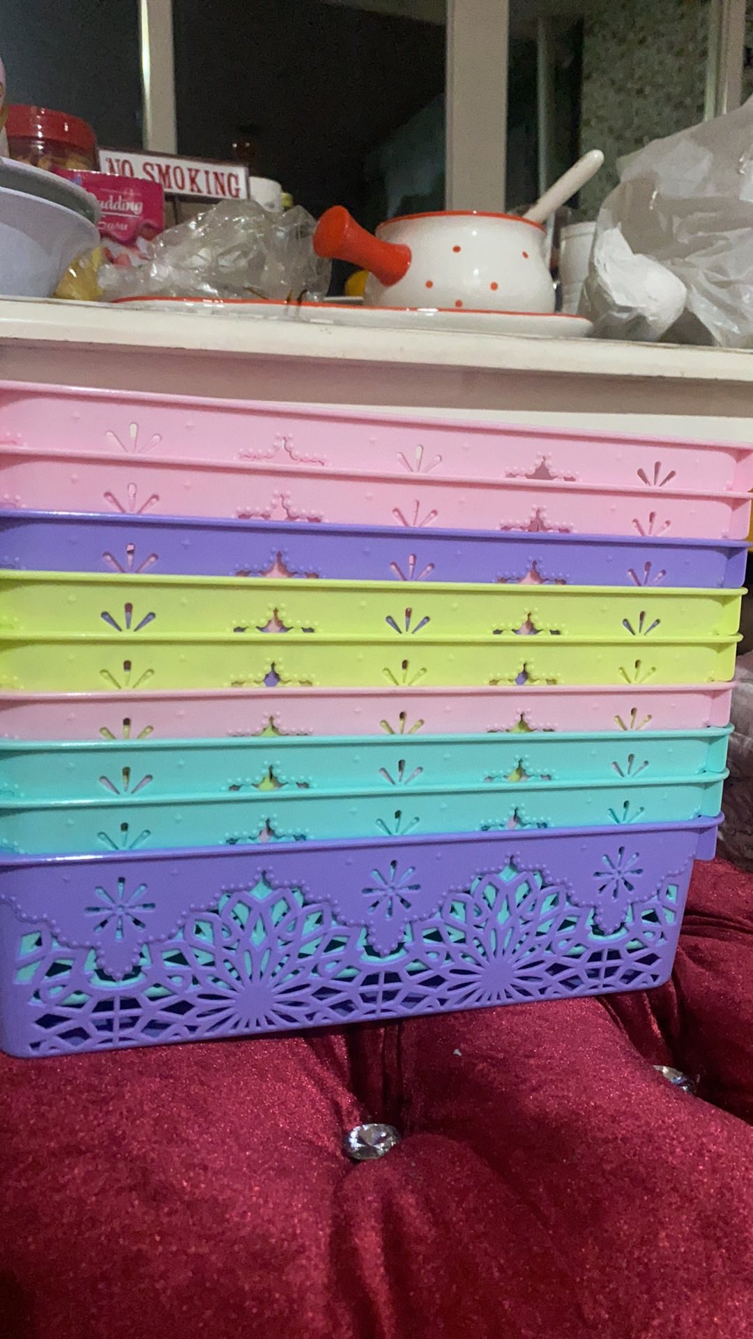 Keranjang Wadah Kotak Serba Guna Surat Makanan Kerupuk Dokumen Angel