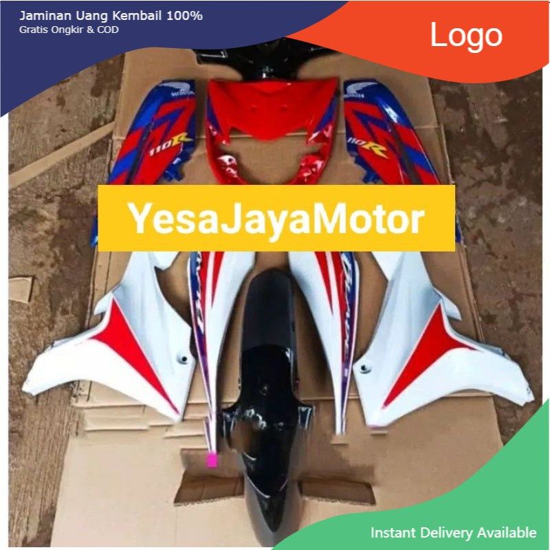 Body Halus Honda Blade Lama Warna Biru Putih