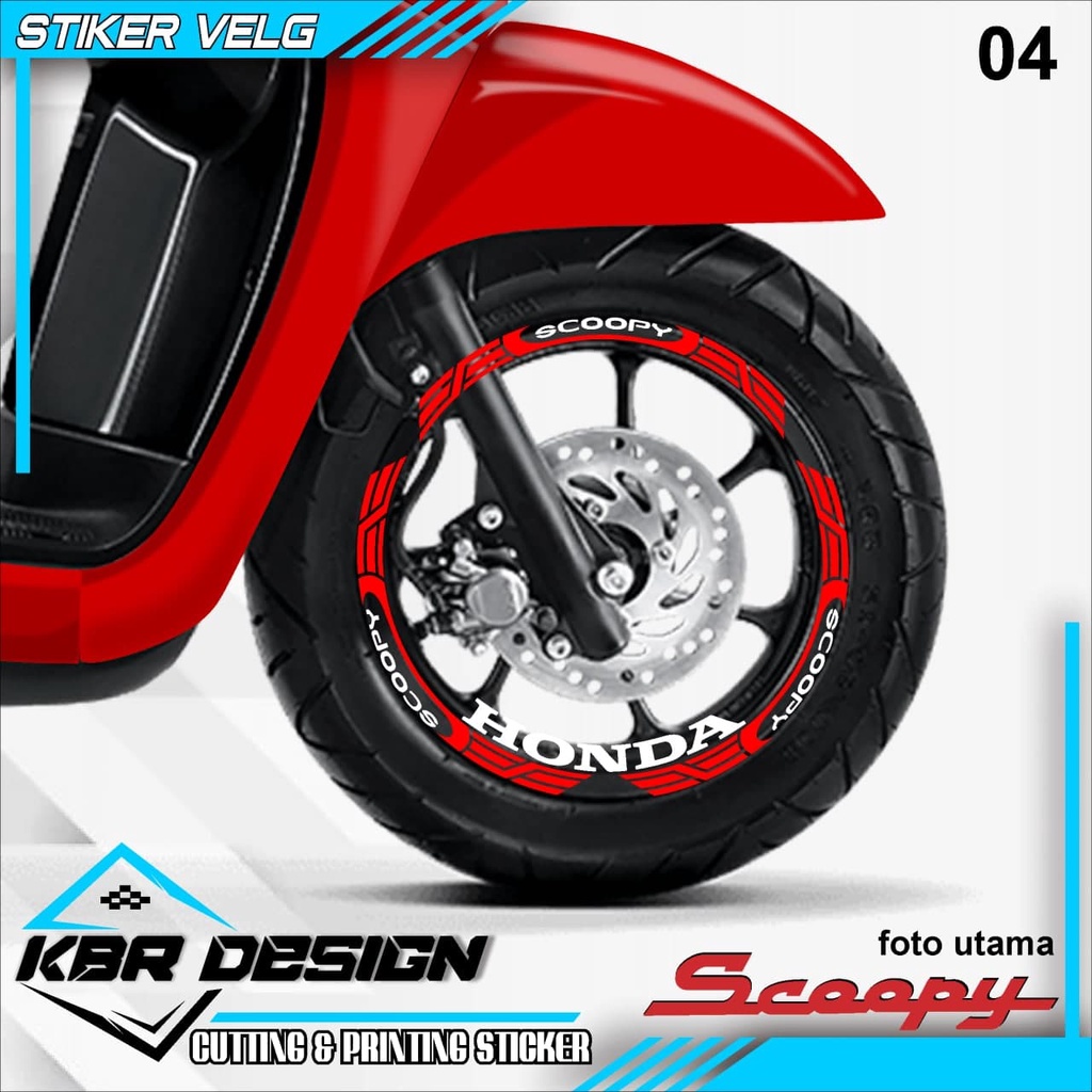 COD lis velg scoopy/cuting sticker/aksesoris motor scoopy 04