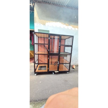 Kandang Kucing Aluminium 2kamar Jumbo