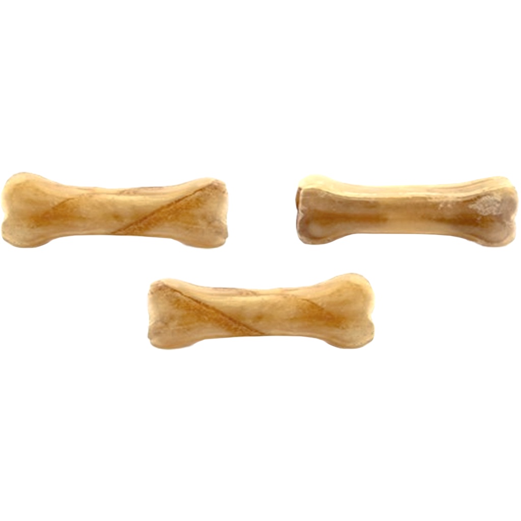 Bone Rawhide knotted bones snack treat Gigitan anjing Knotted bones