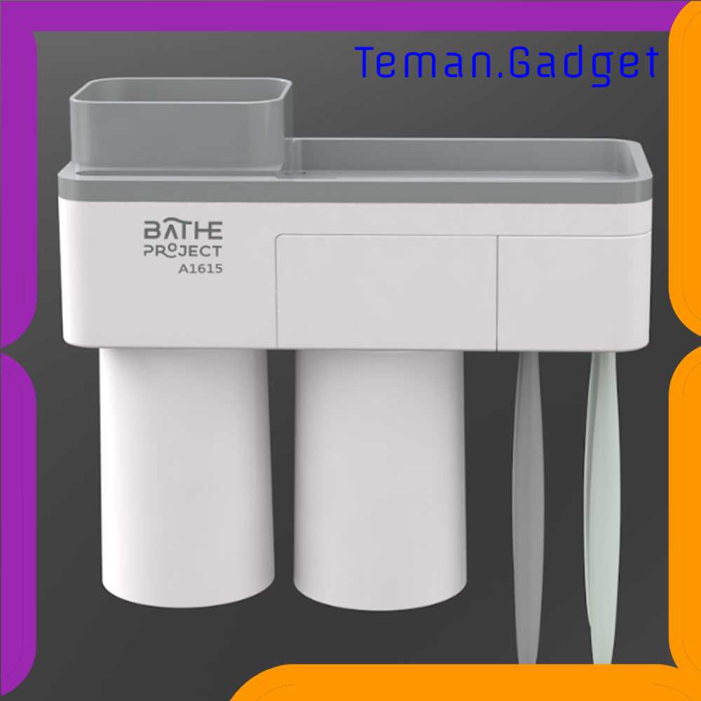 TG-DA BATHE PROJECT Rak Gantung Kamar Mandi 2 Cup + Holder Smartphone