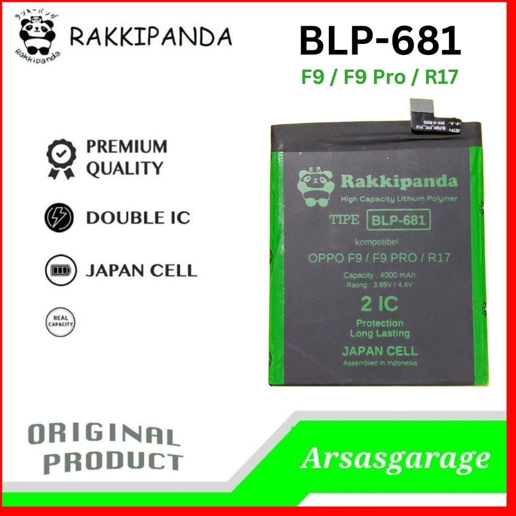 blp681 Baterai Batrei for Oppo F9 / F9 Pro / R17 rakkipanda Original