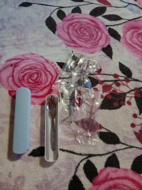 New - Set Sendok Garpu Sumpit Makan Stainless Steel Korea