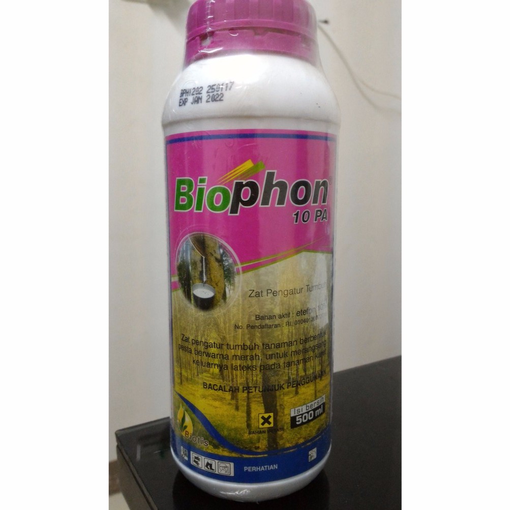 Biophon 10 PA 500 ML Zat Pengatur Tumbuh Untuk Karet ( Sejenis Ethrel )
