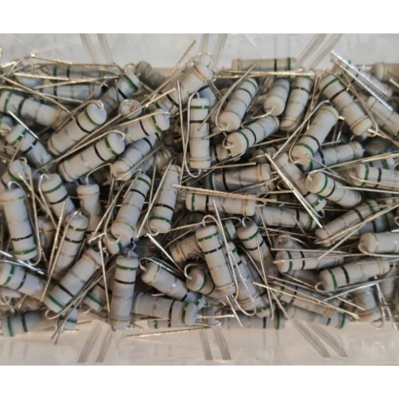 (Isi 10pcs) Resistor 2 Watt 0.1R 0.22R 0.33R 0.47R 0.5R 1M2 1R 1K 1R2 1R5 10R 10K 100R 100K 12R