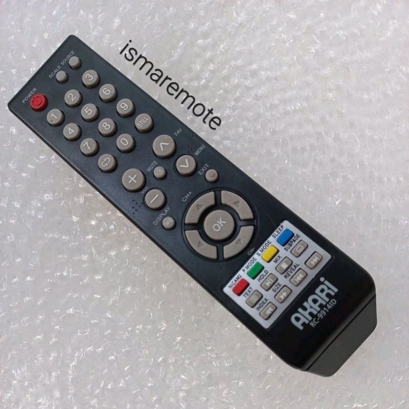 REMOTE REMOT TV AKARI/KIRANA LCD LED TABUNG SLIM FLAT RC-99141D GRADE