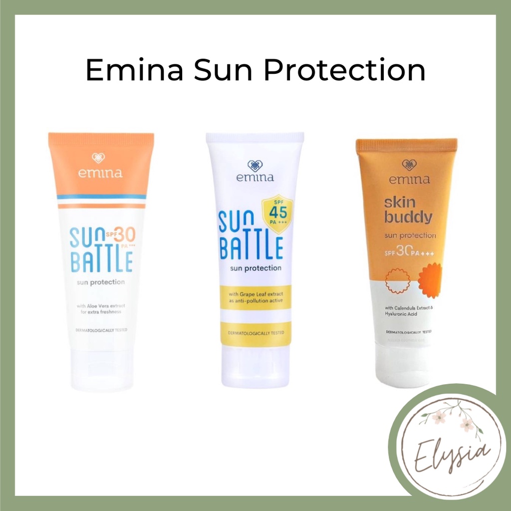 Emina Sun Protection SPF 30 PA+++ 60mL | Emina Sun Battle SPF 45 PA+++ 30 ml | Sunscreen UV