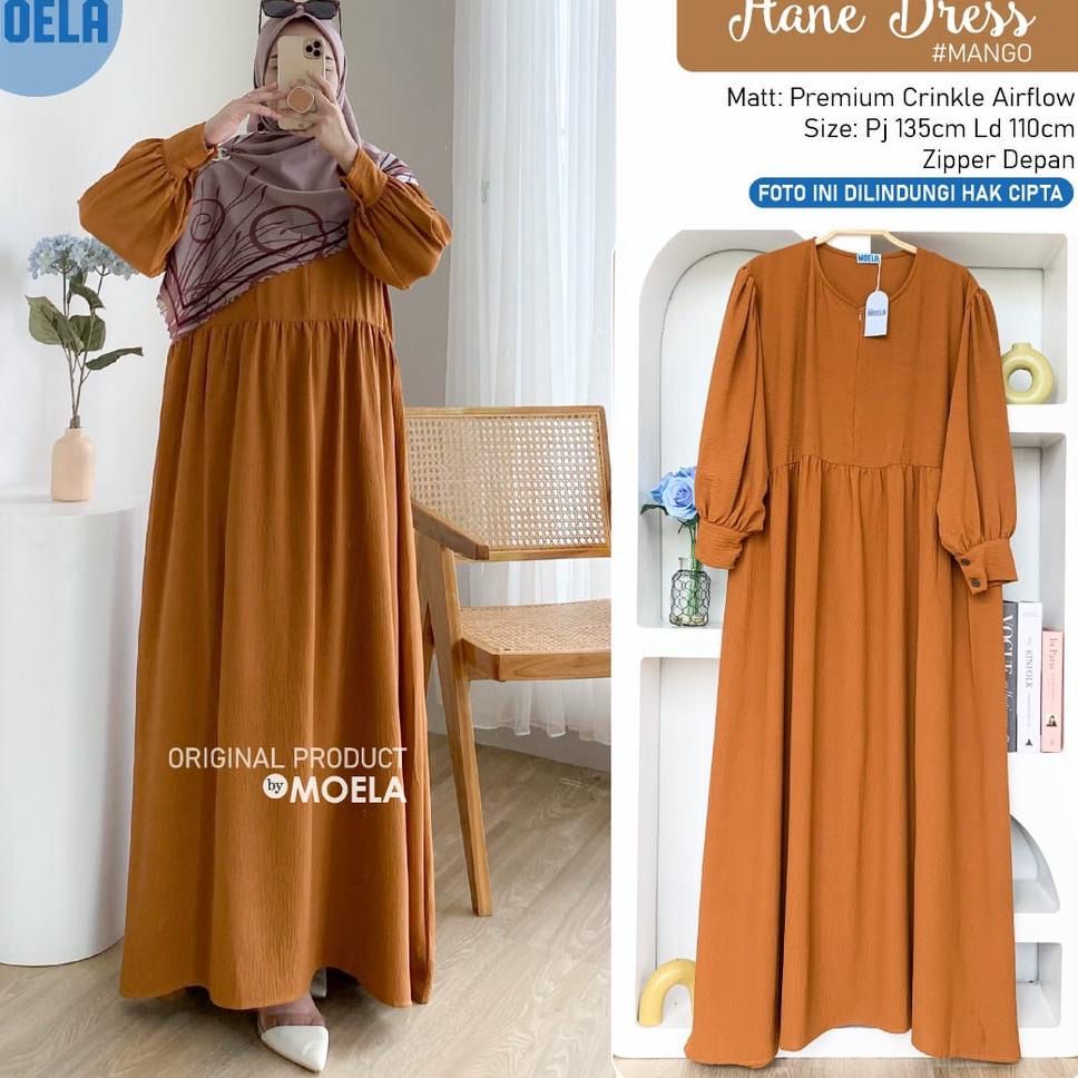 (DBY) GAMIS ALINEA MAXI DRESS BUSUI CRINCLE AIRFLOW