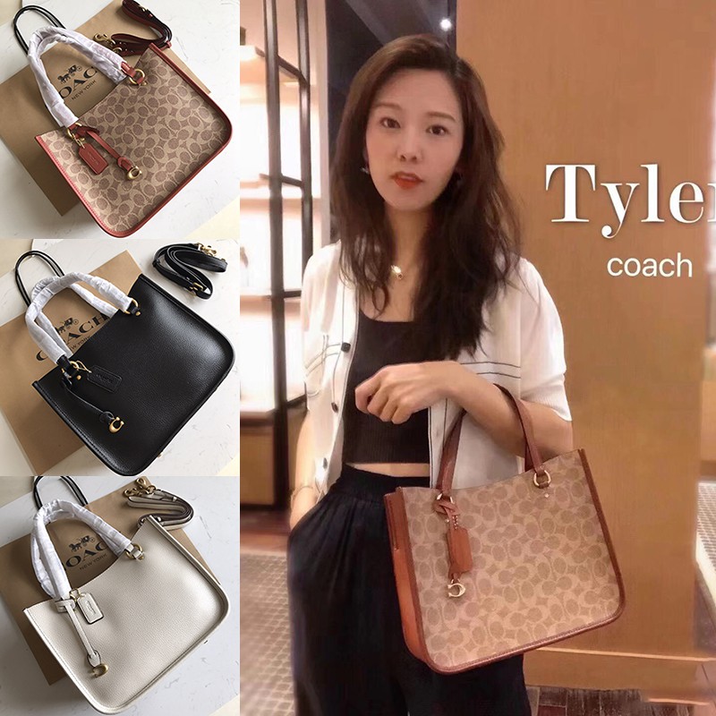 Asli baru coach Tas Wanita Tote Bag、tas tote bag wanita kulit、tas selempang wanita import kecil 3460