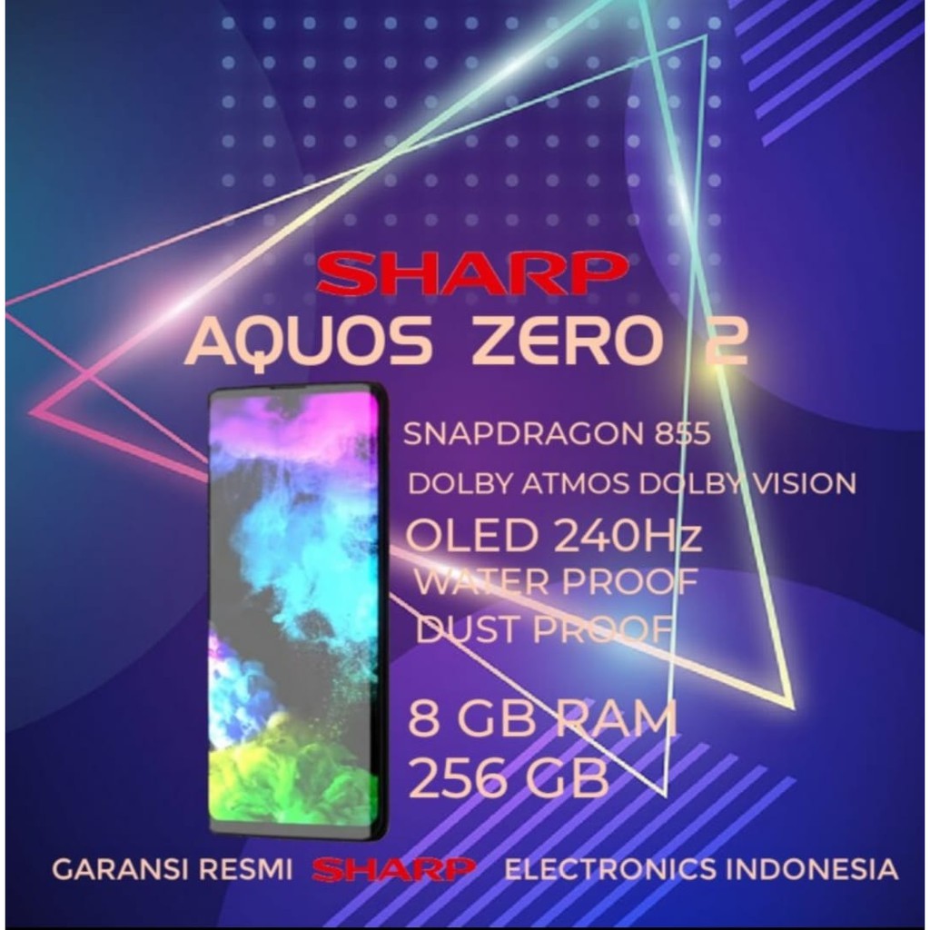 SHARP AQUOS ZERO2  RAM 8/256 GB NEW  GARANSI RESMI SHARP