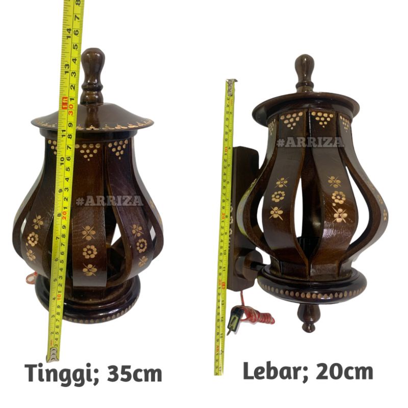 LAMPU TEMPEL DINDING / TEMPAT LAMPU TEMPEL DINDING / LAMPU TEMPEL DINDING DARI KAYU JATI MODEL SALUR KERANJANG