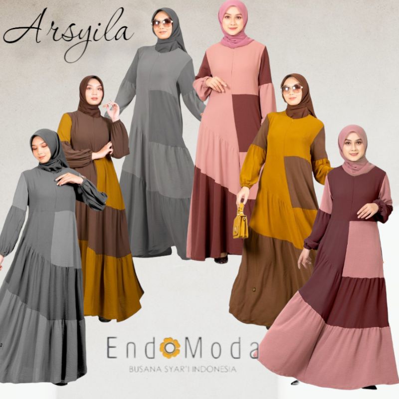 GAMIS CASUAL SYARi ARSYILA ENDOMODA