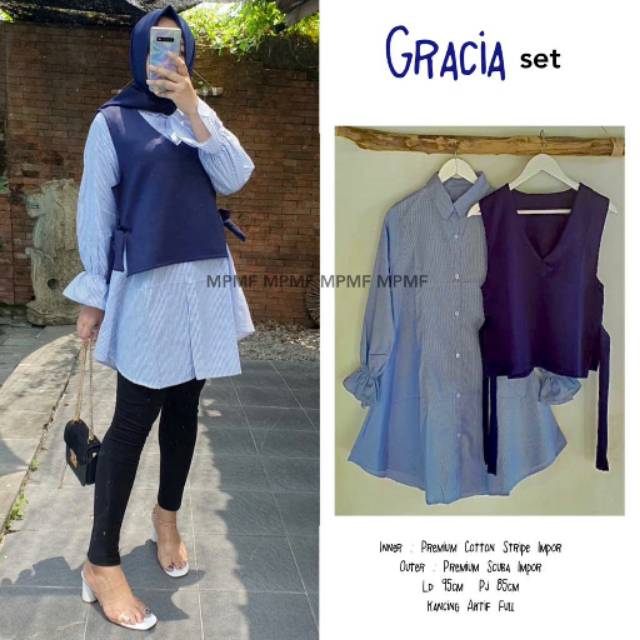 Gracia setelan kemeja dan rompi