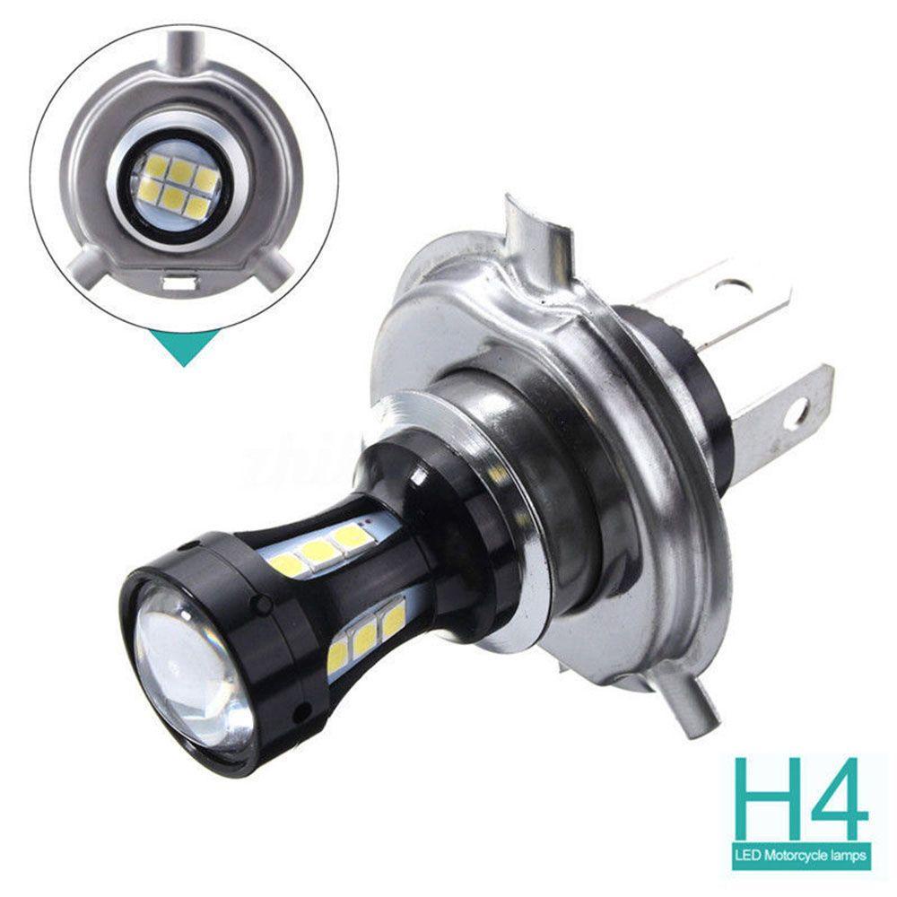 Lanfy Aksesoris Lampu Motor Putih H4 3030 18LED DRL Fog Light