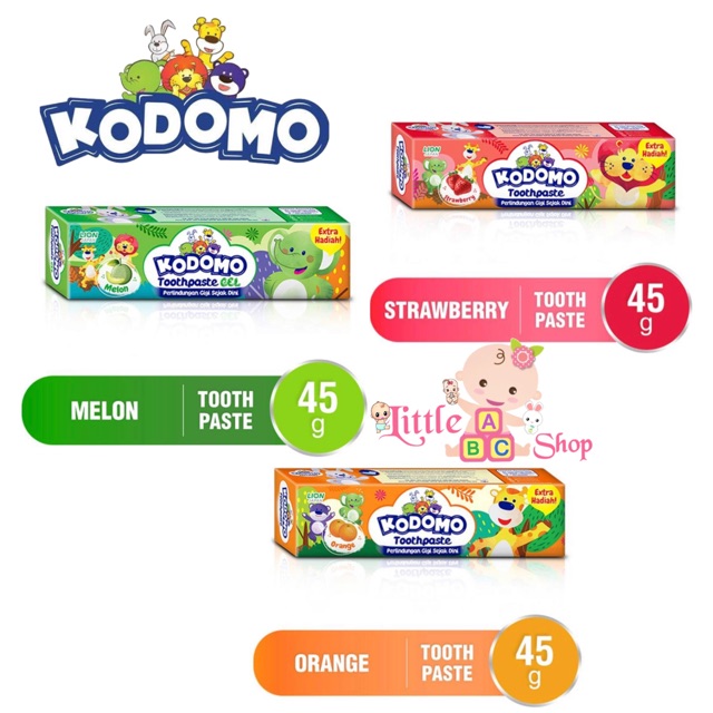 Kodomo Toothpaste Tube Pasta Gigi Anak 45gram / odol anak kodomo