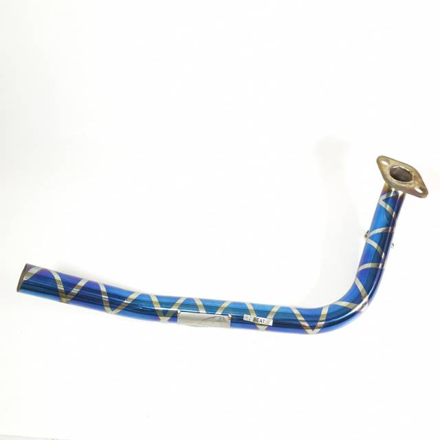 LEHERAN KNALPOT SLIP ON T SPEED BEAT BLUE STAINLESS BLUE X