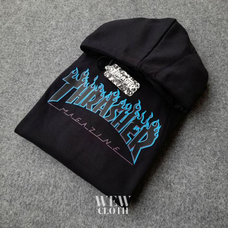 JAKET SWEATER HOODIE THRASHER FULL TAG&LABEL (KODE P9199)