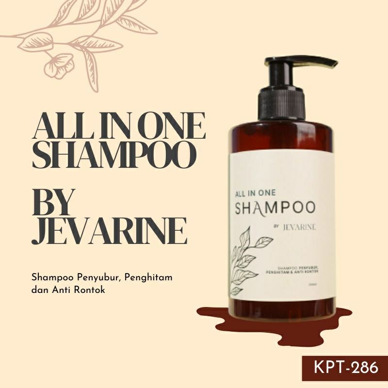 (TERMURAH + COD)JEVARINE Shampoo Anti Rambut Rontok, Botak, Penghitam dan Anti Ketombe All In One, Shampo Menyembuhkan Kebotakan Kerontokan Parah Pria dan Wanita, Ketombe Parah- Lazuardi Store