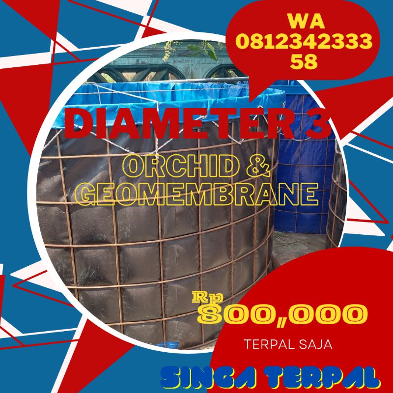 KOLAM BULAT TERPAL D3 MURAH