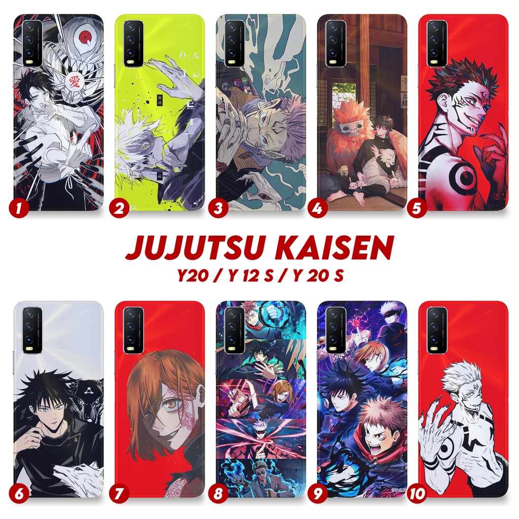 CASE VIVO Y12S Y20 Y20S - [PC182] - HARDCASE 3D FULLPRINT DOFF - CASE HP - ANIME JUJUTSU KAISEN - CA