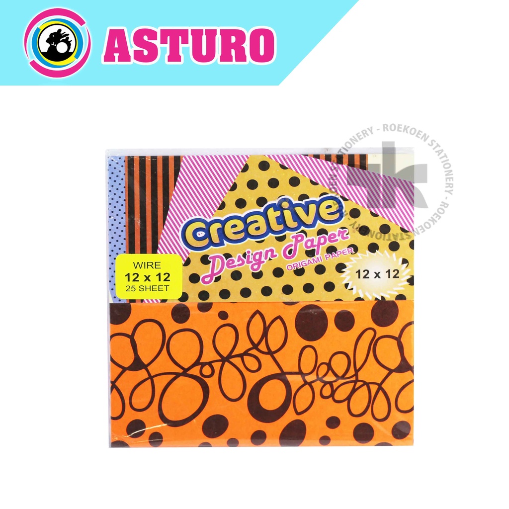 

Asturo Origami Paper Kertas Lipat 12x12cm Motif Wire