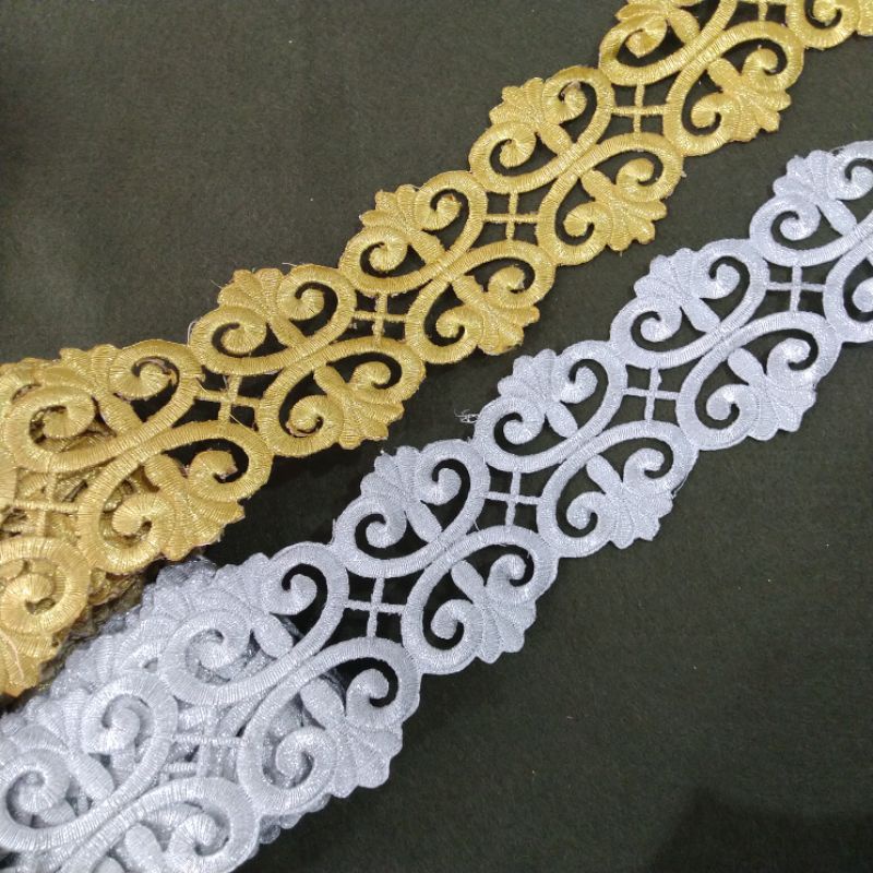 renda Bordir kebaya | renda bordir meteran