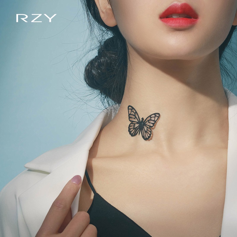 Fashion women's accessories Korean version of the transparent line invisible butterfly clavicle necklace