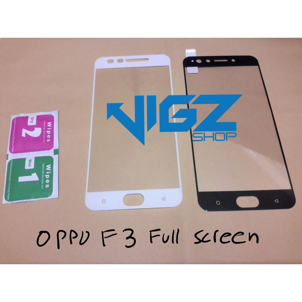 Tempered Glass Oppo F3 Plus Full Screen