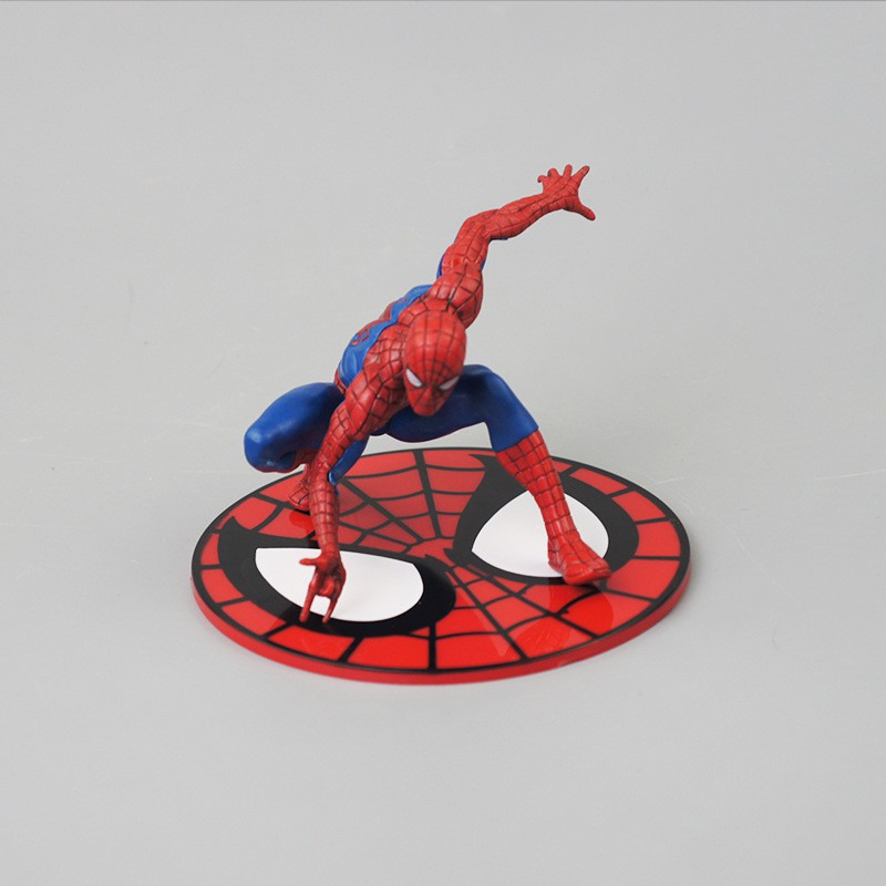 Mainan Boneka Action Figure Marvel Avengers Spiderman Bahan Pvc Untuk Dekorasi Kue