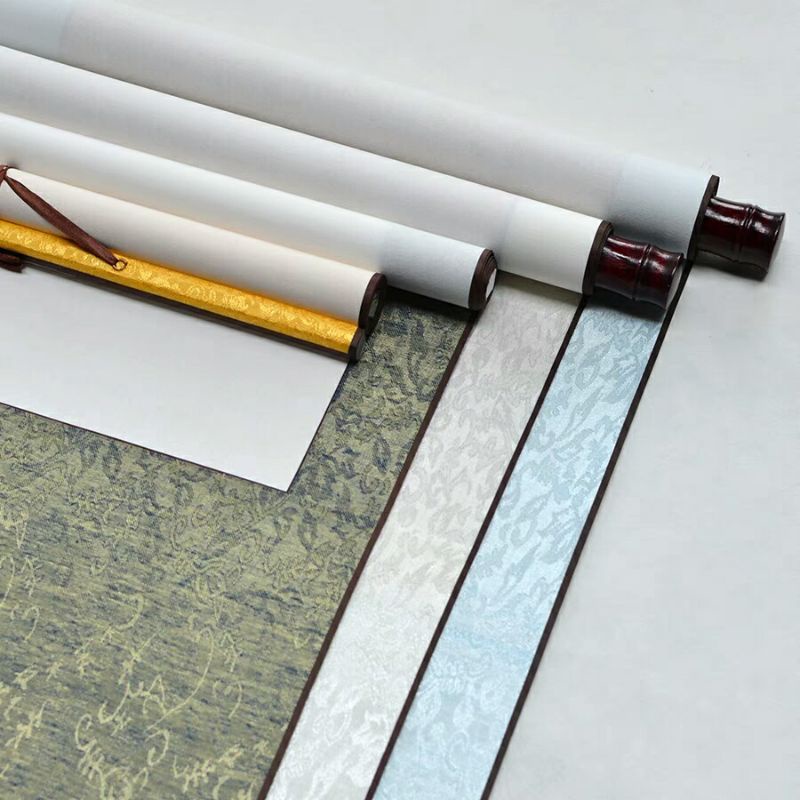 

kertas zuopin karya kaligrafi kain dan lukis gulungan gulung scroll chinese painting书画装裱卷轴