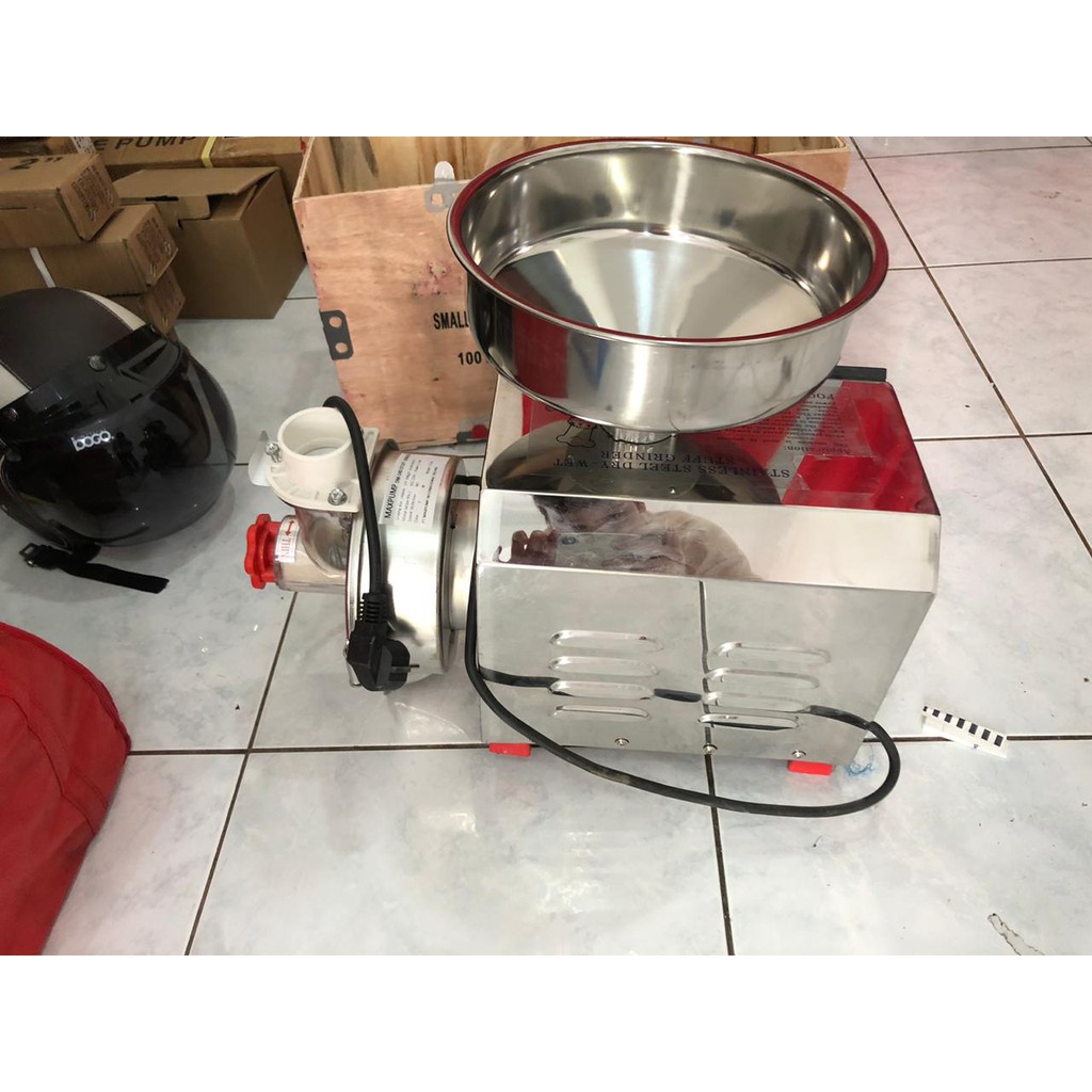 MAXPUMP MESIN MC-140 Mesin Penghancur Makanan Jagung Beras Minuman Kopi 2200watt 220volt Stainless Steel MC-140