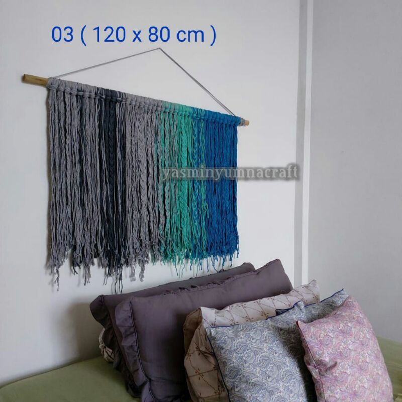 Macrame wallhanging hiasan dinding