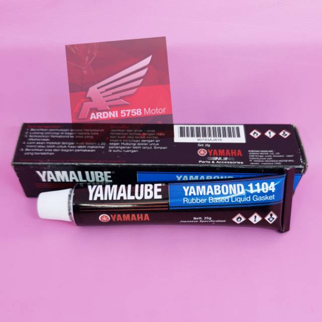 

Yamalube Yamabond 1104 Biru Lem Packing Liquid Gasket Cair Rubber Based Asli Yamaha