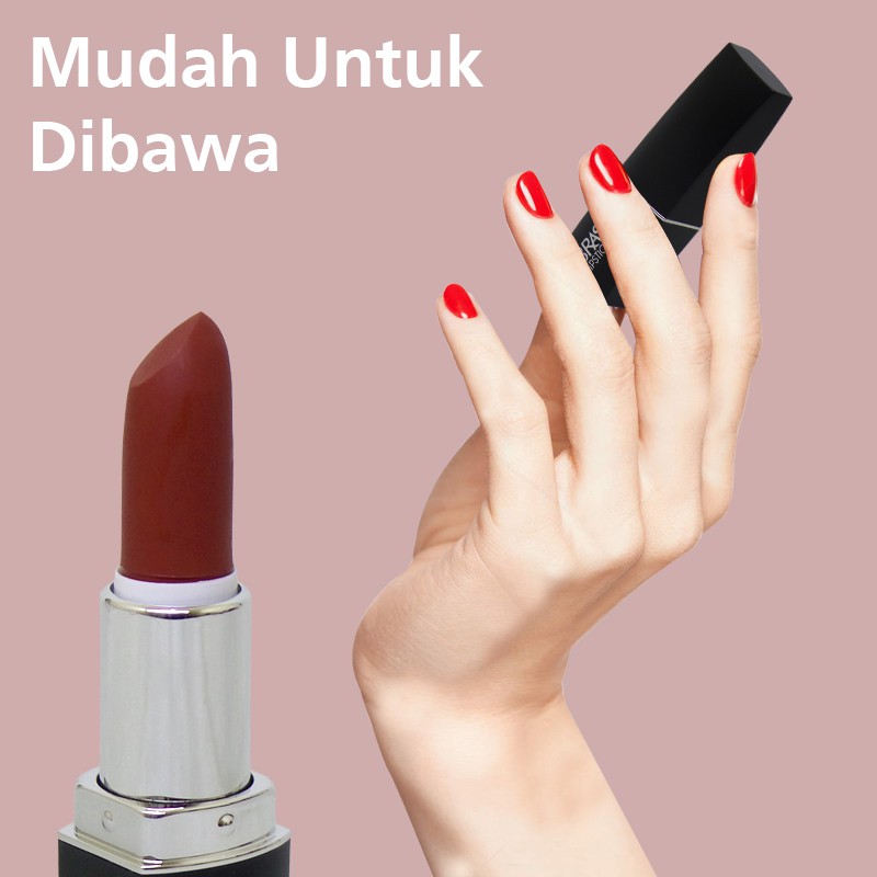 BRASOV Lipstick Matte Shade 01 - 08 Lipstik Pigmented Perona Bibir BPOM