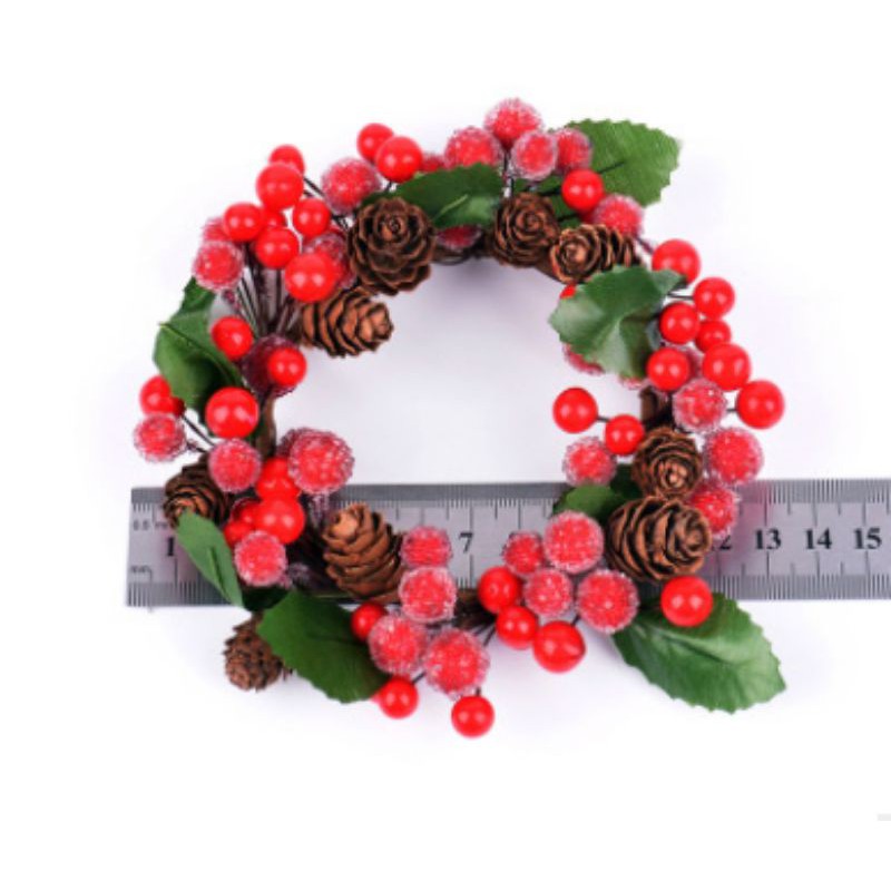 High Quality Berry Pinecone hiasan natal