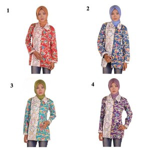 Blouse Batik I Blouse Kerja Wanita Batik I Blus Batik Wanita Witta