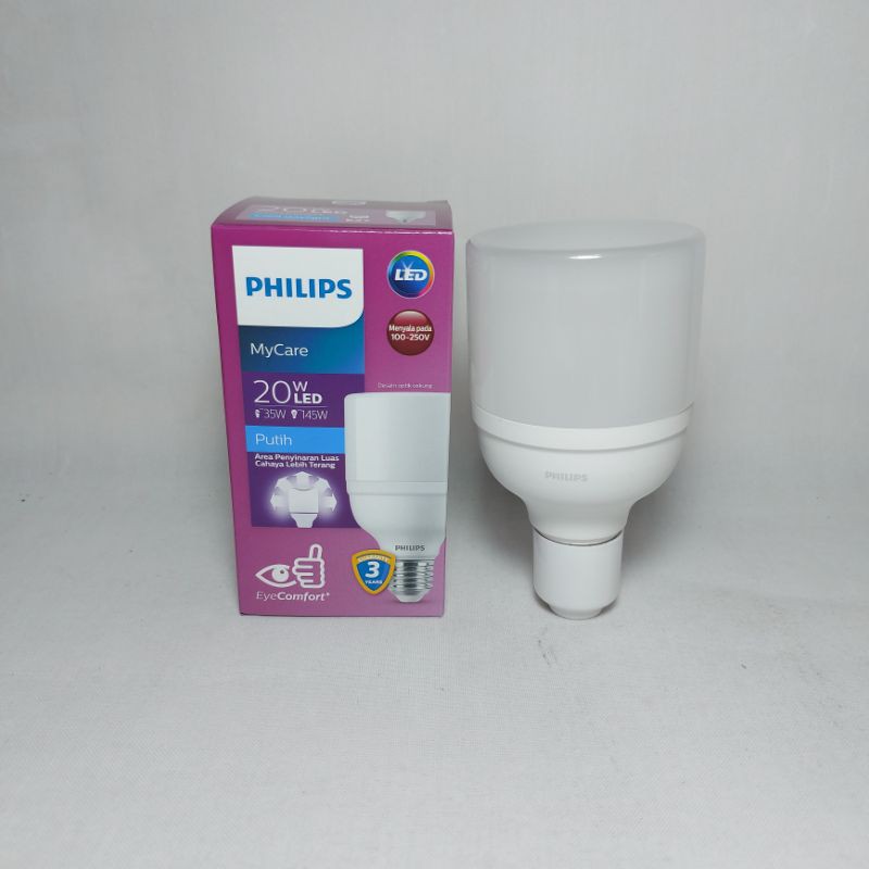 QH Lampu LED Bright Philips My Care 20 Watt / Bohlam Cekung Cahaya Putih