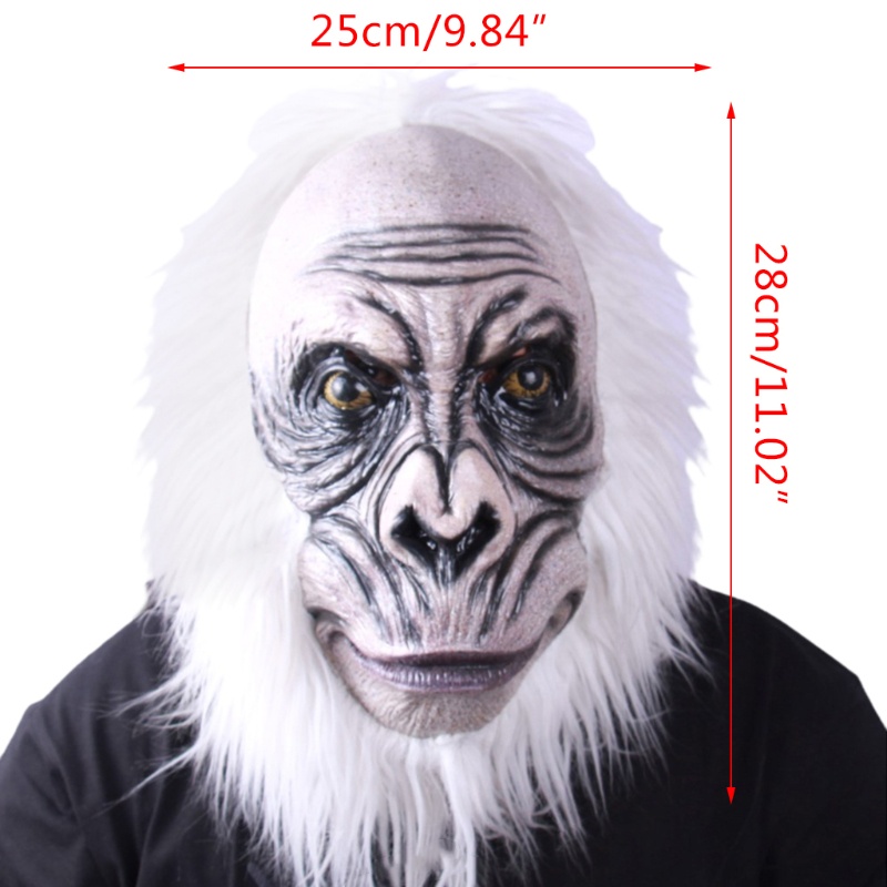 Zzz Mainan Kepala Monyet Gorilla Bahan Latex Untuk Kostum Halloween