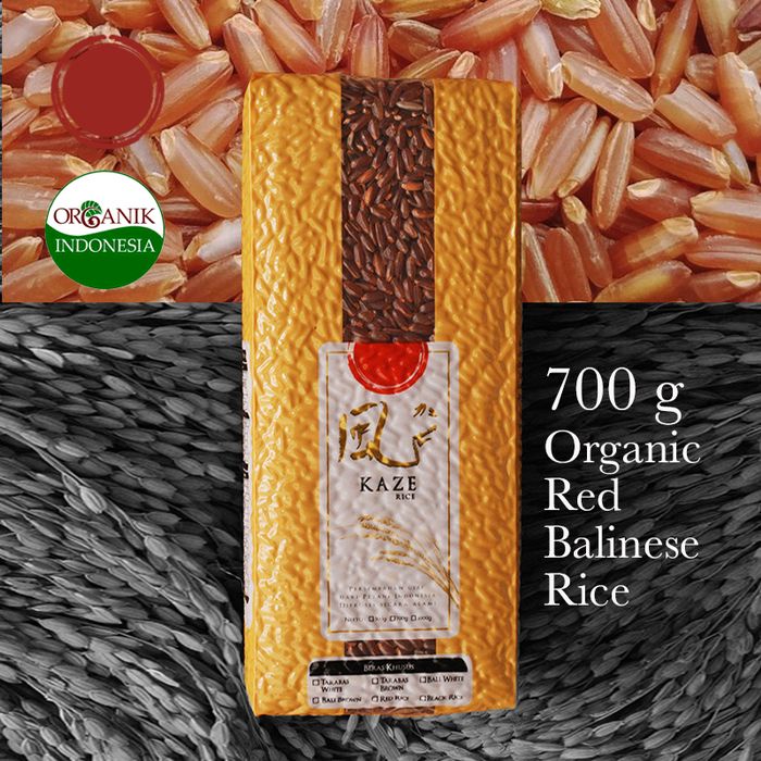 

[700 g] BERAS MERAH ORGANIK JAWA TENGAH - KAZE RICE