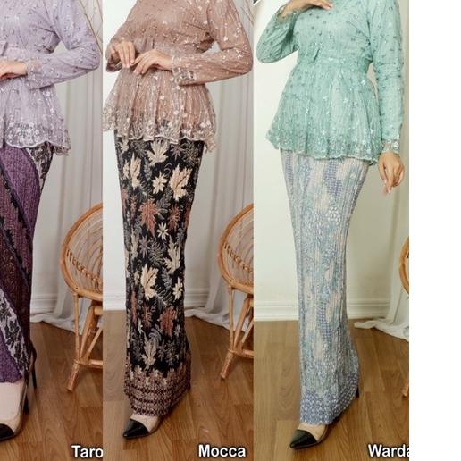 ➷ ADE> KEBAYA TULLE MARSYA OUTIFT WISUDA CANTIK / BAJU KEBAYA PESTA MODERN /KEBAYA TULLE BORDIR ✾