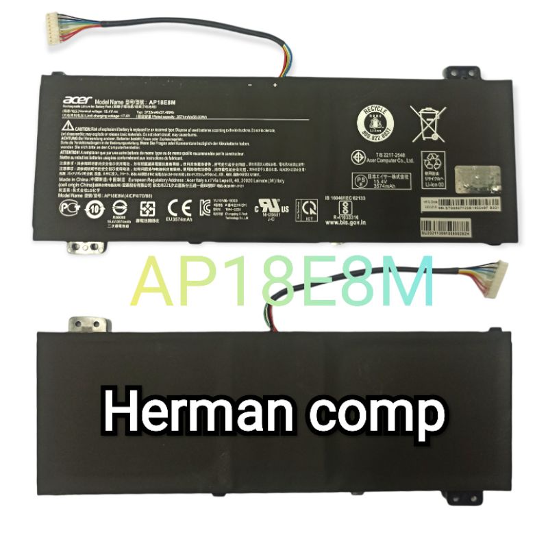 Original Baterai Acer Predator Helios 300 PH315-52 PH317-53 CONCEPTD 5 CN515-71P AP18E8M