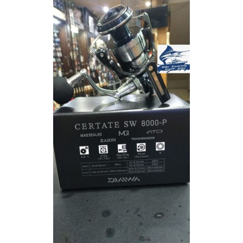 Reel Spinning DAIWA CERTATE SW 8000-P NEW 2021 JAPAN BEST SELLER