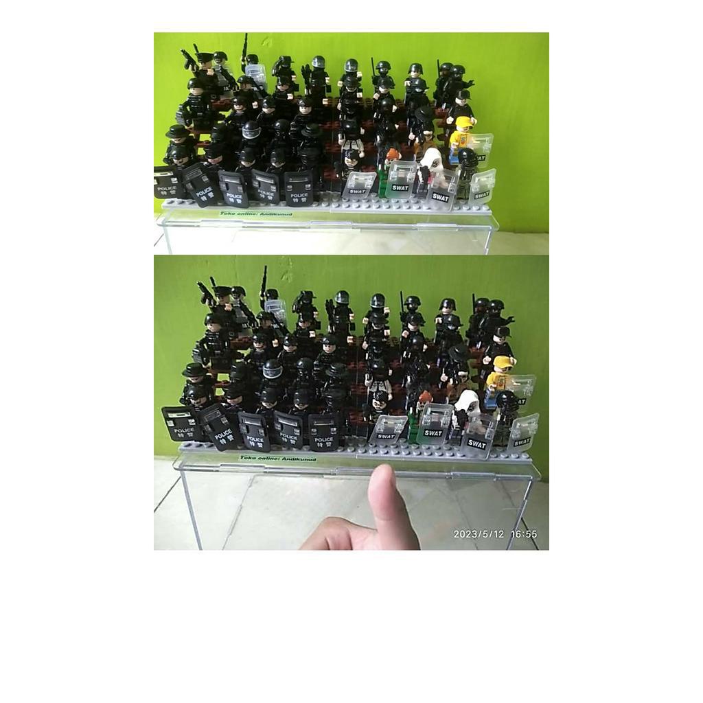 Minifigure senjata tameng shield SWAT polisi