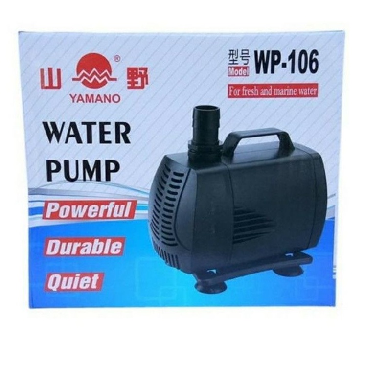 YAMANO 106 WP-106 Pompa Celup Filter Kolam Aquarium Hidroponik waterfall Low Watt Submersible Pump Power Head